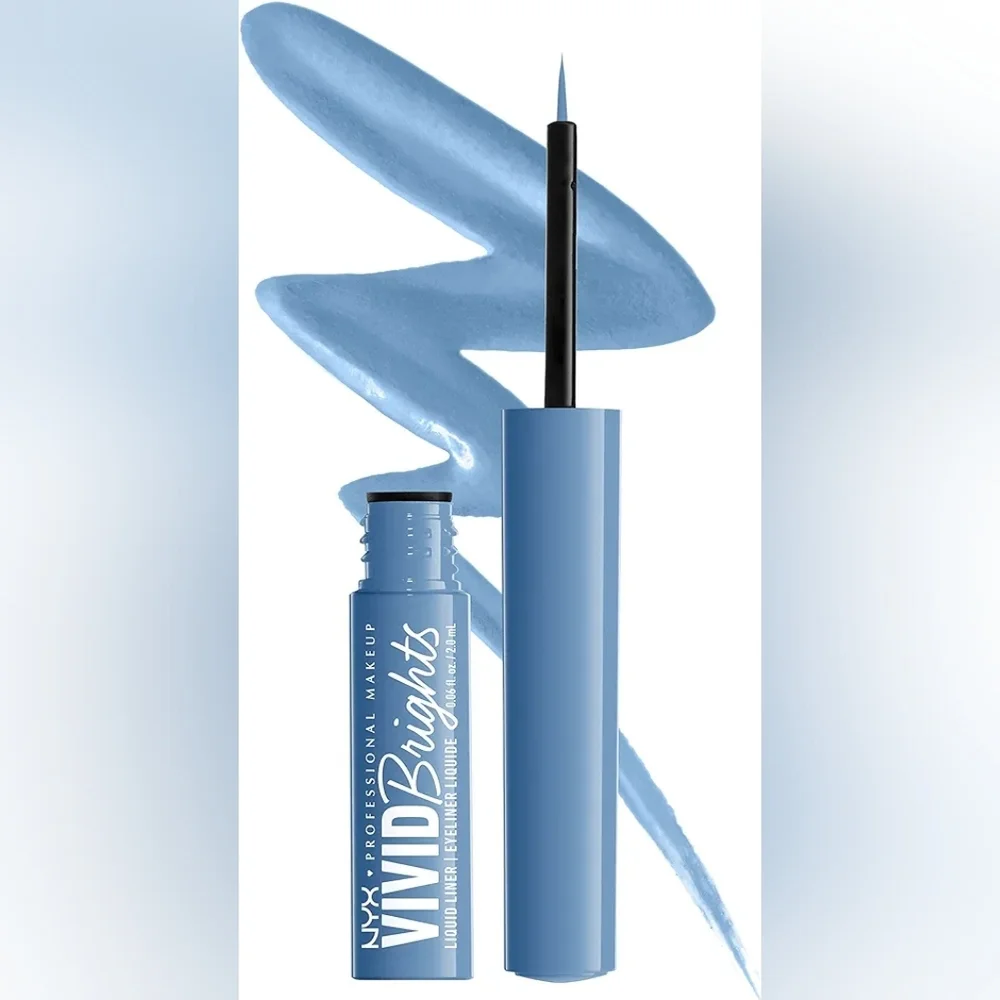 2 x NYX Professional Makeup Vivid Brights Liquid Liner, Cobalt Crush